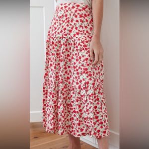 Floral Print Sezane Skirt Excellent Condition- size 34